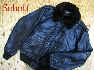 ★ショット SCHOTT★牛革カウハイド 184SM G-1風 レザーフライトジャケット★R60623069A