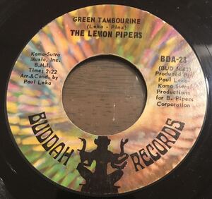 轟音USオリジナル■THE LEMON PIPERS■ザ・レモン・パイパーズ■Green Tambourine w/ No Help From Me / 7” / 7inch Single / 45rpm / 196