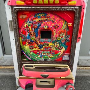 751 パチンコ実機 レトロ 実機 パチンコ ぶっちぎり　スーパーボーイ　三洋物産 SANYO ジャンク 現状渡し 部品 24V 木枠