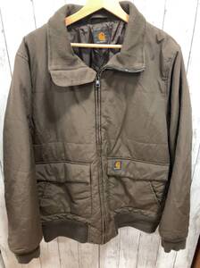 Carhartt カーハートジャケット ブラウン brooks jacket ダークブラウン パデッドジャケット ベトナム製 メンズ L