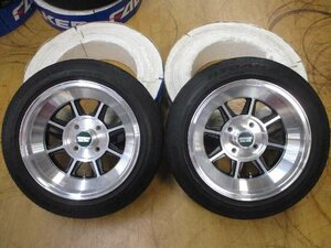 ハヤシレーシング/ＳＴ15インチ2本セット　シバタイヤ185/55R15　8J　4穴　114.3　+0　太田