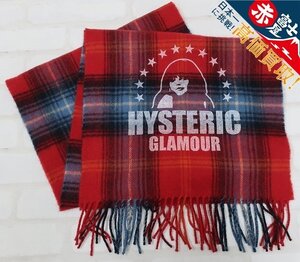 2A8816/HYSTERIC GLAMOUR × John Scott ウールマフラー ヒステリックグラマー ジョンスコット