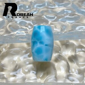 絶賛 EU製 定価5万円★ROBEAN・チベット天珠★パワーストーン アクセサリー ラリマー 天然石 癒し 平和 お守り 約18.7*11.8mm Y525048