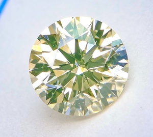 【100円～】VS2！0.405ｃｔ 天然ダイヤ VERY LIGHT YELLOW（ナチュラルカラー）VERY GOOD