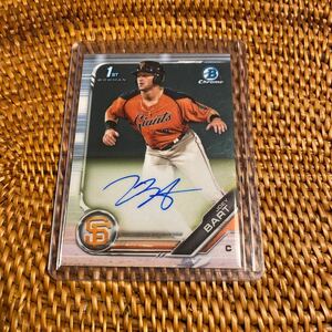 Topps Bowman Chrome Joey Bart Auto 1st Bowman 