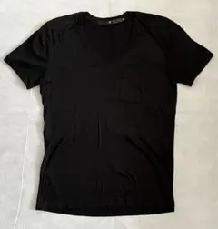 〈TS〉 NO ID シルケット ポケット付 Vネック Tシャツ