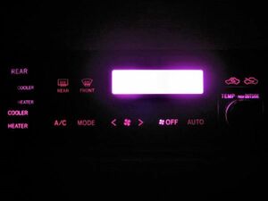 ハイエース 100系 オートエアコン照明用 LED 1台分セット！ ピンク