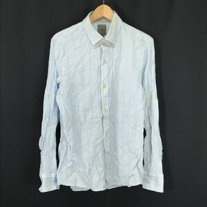 ティノラス/tenoras★ボタンダウンシャツ【Mens size -M/ライトブルー/light blue/ストライプ柄】Tops/Shirts◆BH145