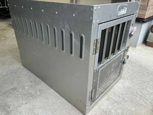 犬小屋　加納金属製作所　ドックケージ部　中古　アルミ製　中型犬