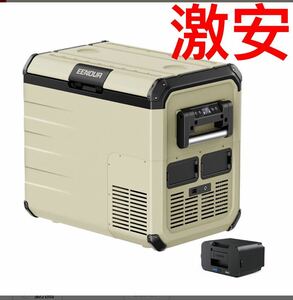 【本体+バッテリー】EENOUR 45Lポータブル冷蔵庫 バッテリーセット-20℃〜10℃(±5℃) アウトドア キャンプ 車中泊 DB01小型 PSE認証済み 