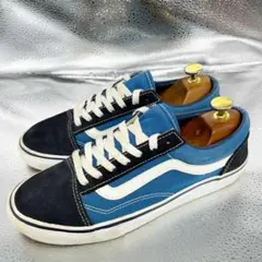 ★VANS バンズ★ローファー/25.5cm/ローカットスニーカー/ブルー系