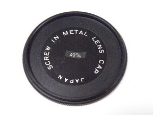 ◎ SCREW IN METAL LENS CAP 49mm メタル レンズキャップ