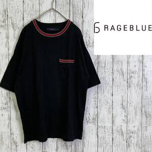 RAGEBLUE★レイジブルー★メンズ コットン 半袖 Tシャツ★サイズM　7-142　