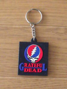 ☆　GRATEFUL DEAD　キーホルダー　新品　ブラック 