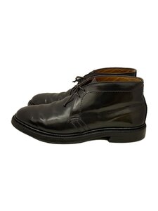 Alden◆CORDUVAN CHUKKA BOOT/vibramソール/チャッカブーツ/US7.5/BLK/レザー/1340//