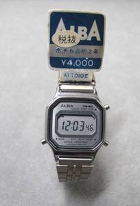 美品 ALBA ALARM-CHRONOGRAPH W207-5120 デジタル レディース腕時計 電池交換済み