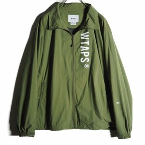 M9721f45　■WTAPS ダブルタップス■　新品 24SS TRACK/JACKET/NYLON.TUSSAH.PERTEX.SIGN トラックジャケット オリーブ X04 シーズンレス