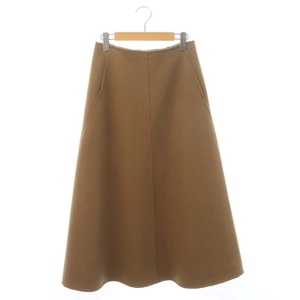 エブール ebure ×Ron herman Wool Light Melton Skirt スカート フレア ウール ロング 36 キャメル /HS ■OS ■SH レディース