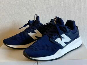 New Balance◆ニューバランス◆スニーカー◆ネイビー◆247◆レディース◆22.5㎝◆中古品