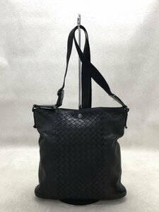 BOTTEGA VENETA◆ショルダーバッグ/レザー/BLK//