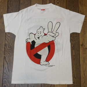 激レア 80s USA製 GHOSTBUSTERS 2 × FUJI FILM Tシャツ S ホワイト ゴーストバスターズ 富士フィルム 映画 ムービー ヴィンテージ