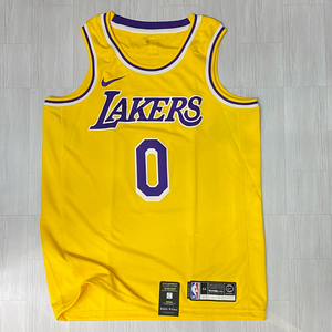 USA正規品 【XL】 NIKE ナイキ NBA ロサンゼルス レイカーズ LA LAKERS カイル クーズマ KUZMA ＃０ オーセンティック バスケシャツ GOLD