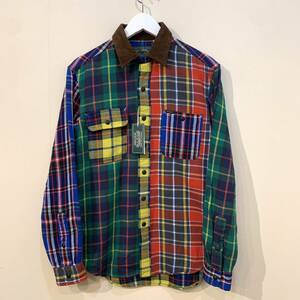 POLO COUNTRY Ralph Lauren Flannel Shirt ポロ カントリー ラルフローレン クレイジー マルチカラー チェック フランネル ネル シャツ S