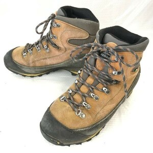 イタリア製★Zamberlan(ザンバラン★ゴアテックス/GORE-TEX★本革/トレッキングブーツ【40/24.5-25.0/茶/BROWN】Mountain/Shoes◆pWB96-5