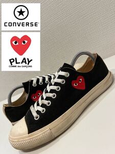 ★CONVERSE×PLAY COMME des GARCONS★コンバース×プレイコムデギャルソン★1B856★コラボ★振スニーカー★ブラック★黒★US8.5★27.0cm★