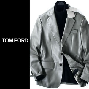 dr001●入手困難●TOM FORDトムフォード●秋●上質本革ラムレザージャケット●完売品●48●メンズ