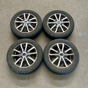 タイヤ付き社外ホイール4本セット　AUTOBACS e:vance HA1(オートバックス エヴァンス)　13×4.00B　+45　100　4穴　155/65R13