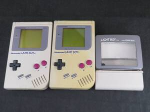 1円～　 Nintendo 任天堂 GAME BOY ゲームボーイ GB DMG-01　2台　ライトボーイ　VLB-02