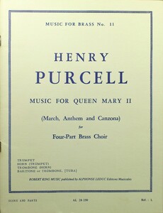 洋書輸入楽譜 吹奏楽 管楽合奏 ヘンリー・パーセル HENRY PURCELL MUSIC FOR QUEEN MARY 2