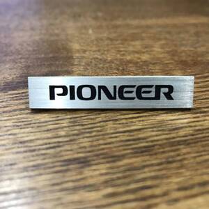 Pioneer エンブレム　5cm プレート　銀　1