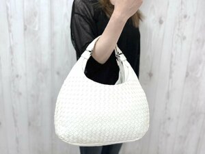 極美品 BOTTEGA VENETA ボッテガヴェネタ イントレチャート トートバッグ ショルダーバッグ バッグ レザー 白 73084