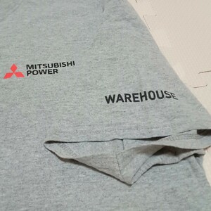 企業物 三菱パワー Tシャツ　両面プリント　MITSUBISHI POWER WAREHOUSE