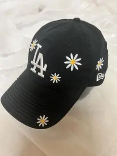 【新品レア】ニューエラ　NEW ERA キャップ　ブラック　フラワー柄　フリー