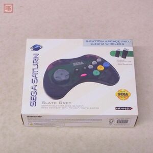 未開封 SS セガサターン 等 海外版 8ボタン アーケード パッド ワイヤレス 8-BUTTON ARCADE PAD WIRELESS USB レトロビット retro-bit【10