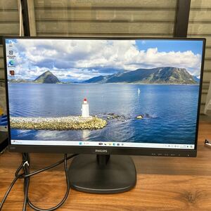 junk-44 Philips 223v7Q 22インチ液晶モニター　フルHD フレームレス　HDMIで検品　画面キズ　電源ケーブル付き