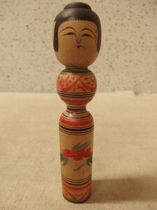 1030388a【小島俊幸 温湯 津軽系 伝統こけし】木工/工芸品/置物/H18.7cm程/中古品