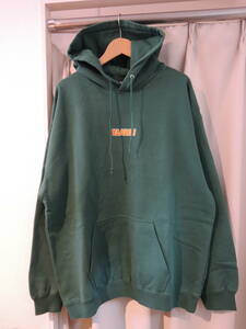 X-LARGE XLARGE エクストララージ TWO TONE STANDARD LOGO PULLOVER HOODED SWEAT 緑 L フーディー 最新人気商品 再値下げしました！