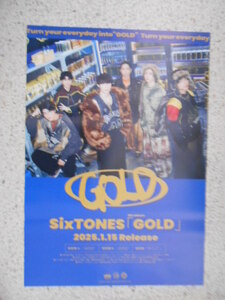 SixTONES★GOLD★2025. 1.15 告知ポスター