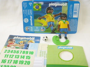 playmobil　プレイモービル　サッカー選手◆4707　ブラジル選手◆ドイツ　おもちゃ　フィギュア　スポーツ