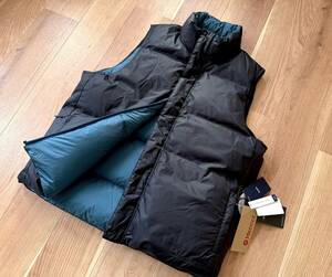 即決 3.9万 Marmot × SHIPS 750Fill 耐久 撥水 PERTEX QUANTUM Reversible Down Vest / BLACK / L / マーモット シップス ダウンベスト