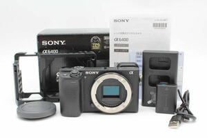 【ショット数2776回・元箱】■ほぼ新品■ SONY α6400 ボディ ブラック ILCE-6400