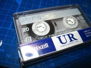 7使用済み　中古　 カセットテープ　日立Maxell　UR20　Type1 ノーマル　20分　1本　爪あり　No.1346