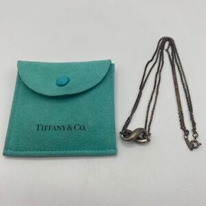 TIFFANY&Co. ティファニー インフィニティ ダブルチェーン シルバー ネックレス アクセサリー P193 