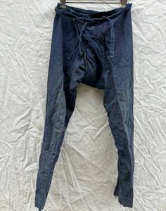 いい色味 藍染 indigo blue 野良着 股引 膝 当て布 手差し 日本の古い服 ジャパンヴィンテージ JAPAN VINTAGE 50s60s