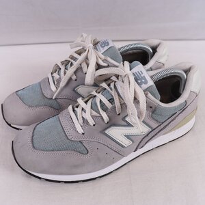 996 ニューバランス 26.0cm/New Balance グレー 灰色 ブルーグレー 白 中古 古着 スニーカー メンズ yy30