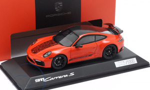 スパーク Spark 1/43 ポルシェ 911 (992) Carrera Gijs van Lennep Edition ラヴァ オレンジ Porsche works